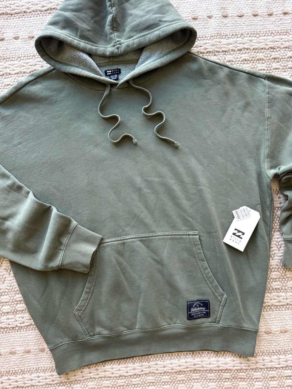 🔥🔥BILLABONG - UNRELEASED OVERSIZED ALL STACKED PO FLEECE HOODIE SWEATSHIRT🔥🔥